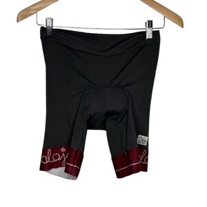 Maloja Brown Red Padded Cycling Bike Shorts Women Size L